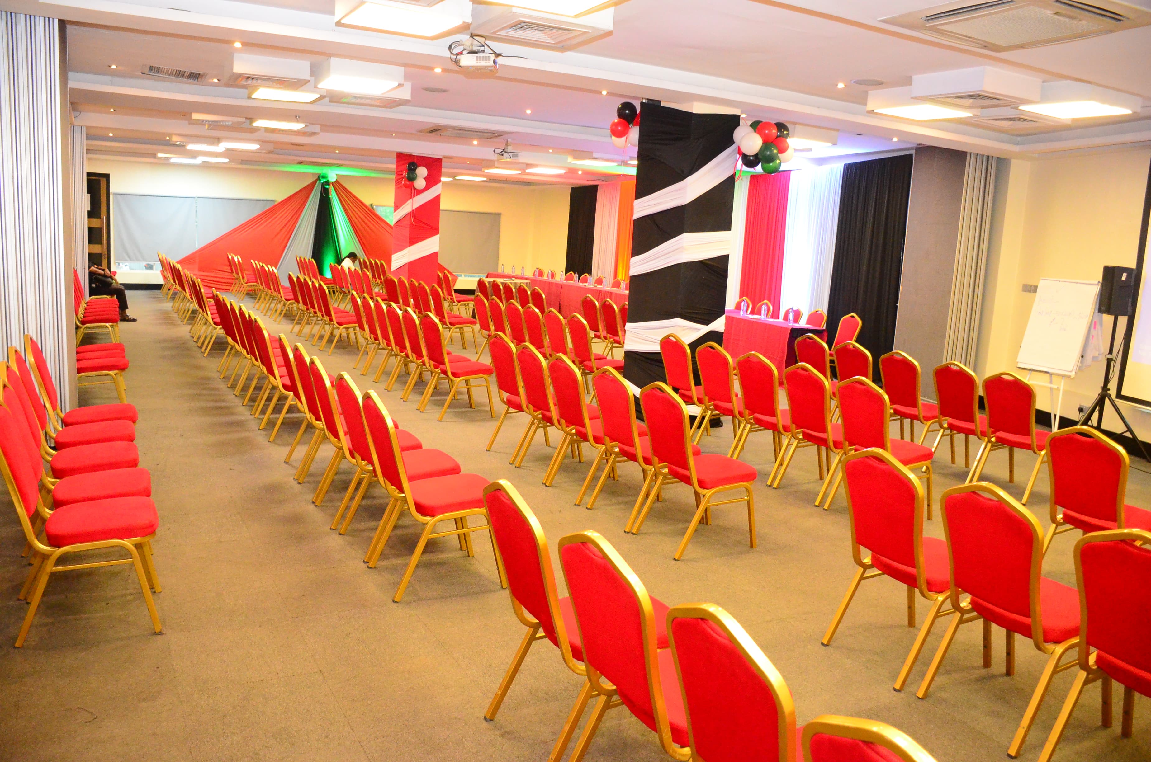 The spacious Khyber Hall set up for a major event