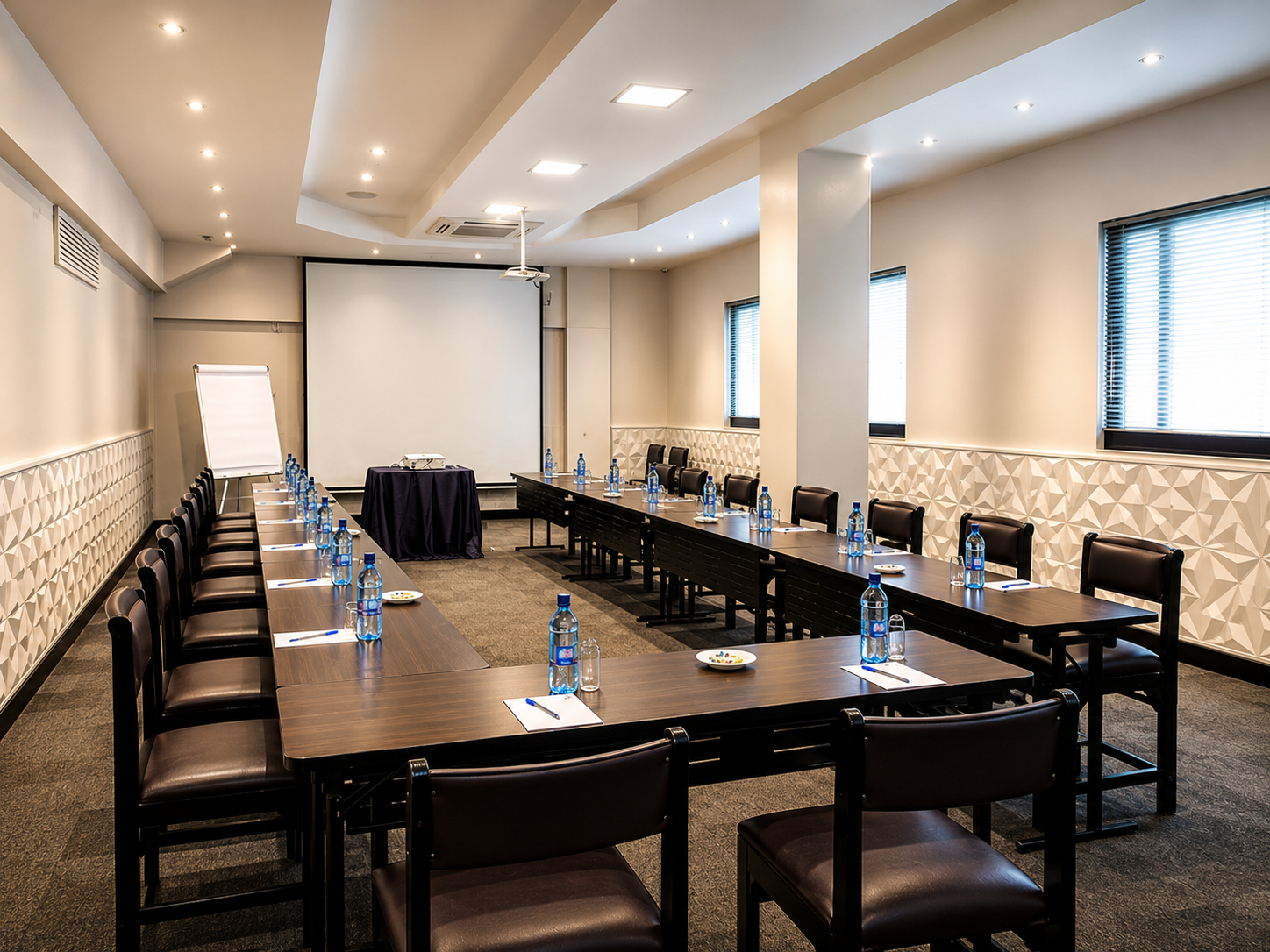 State-of-the-art conferencing hall setup