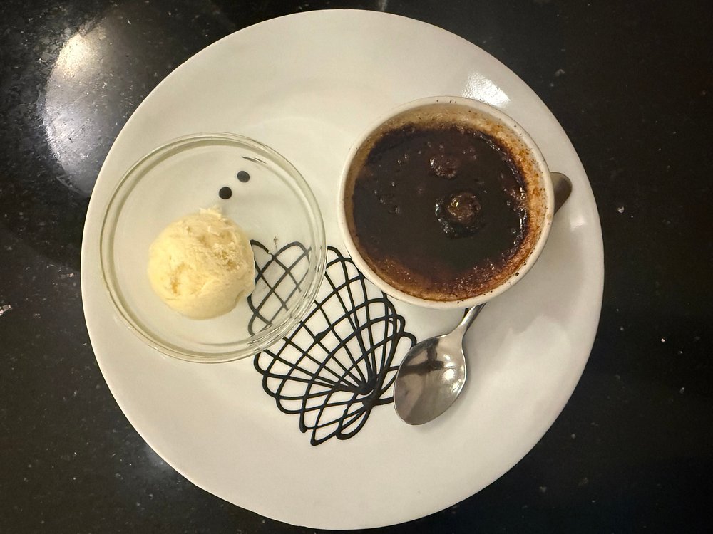 Elegant culinary dish presentation